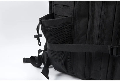 QT&QY 50L Tactical Backpack survival Bag Hunting MOLLE Backpack GYM For Men EDC Outdoor Hiking Rucksack Witch Bottle Holder