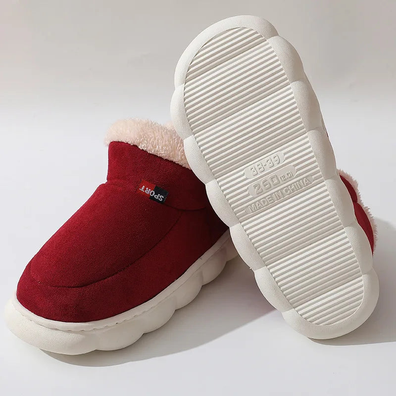 Asgard Classic Plush Slippers For Women Winter 2024 New Outdoor Fluffy Warm Boots Leisure Cotton Shoes Indoor Cozy Home Slides