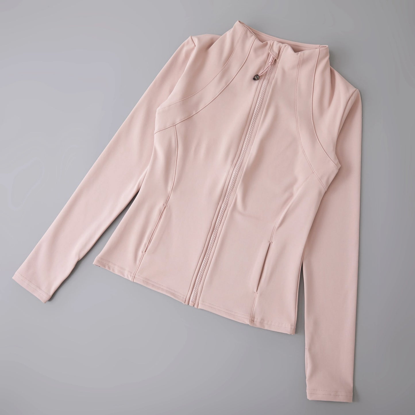 New yoga wear ladies coat round high elastic loose exercise yoga fitness long sleeve stand-up collar  yoga tops
