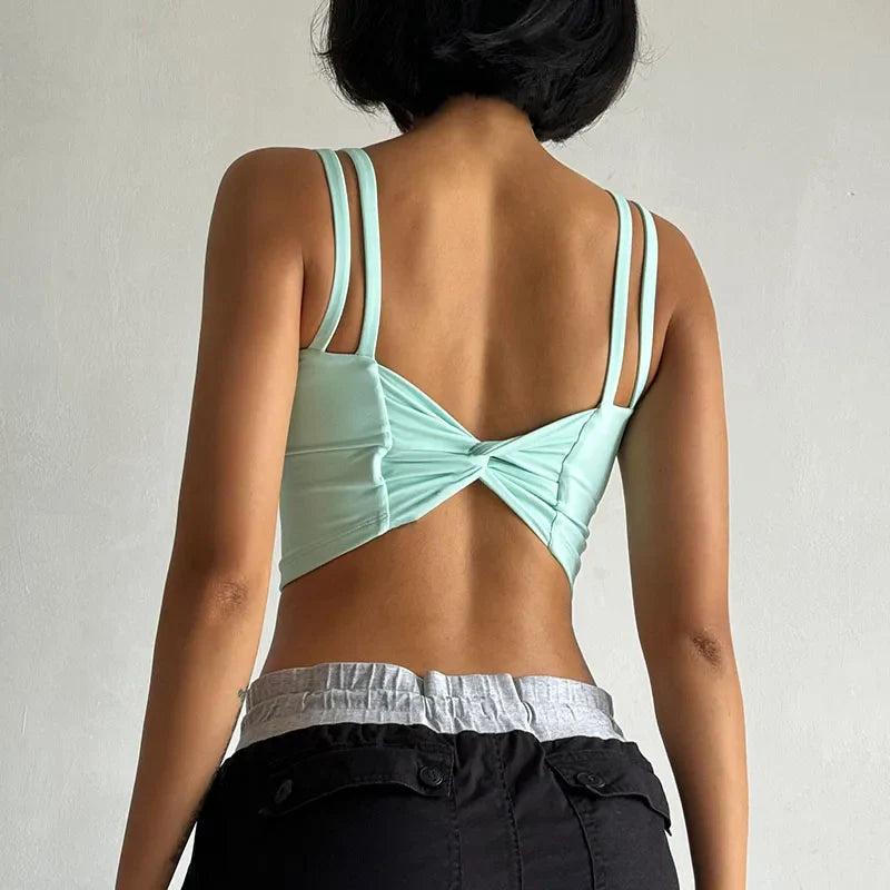 Women's Sports Bras Fitness Top, Sexy Lingerie, Push Up Fixed Pad, Yoga Bra, Back knotted Underwear, Running Vest, Gym Tops