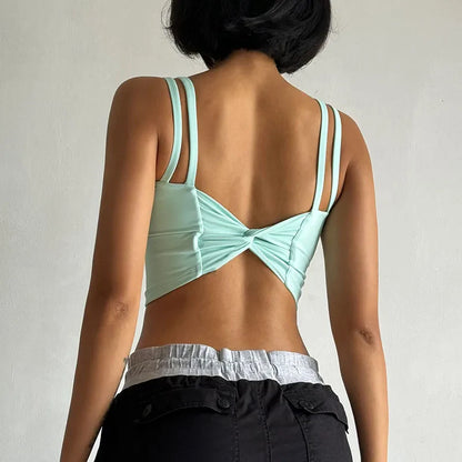 Women's Sports Bras Fitness Top, Sexy Lingerie, Push Up Fixed Pad, Yoga Bra, Back knotted Underwear, Running Vest, Gym Tops