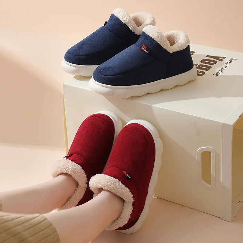 Asgard Classic Plush Slippers For Women Winter 2024 New Outdoor Fluffy Warm Boots Leisure Cotton Shoes Indoor Cozy Home Slides