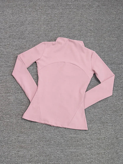 Sports Coat Women's Shirt Yoga Slim Long Sleeve Fast Running Thin Pilates Fitness Suit Top Clothing