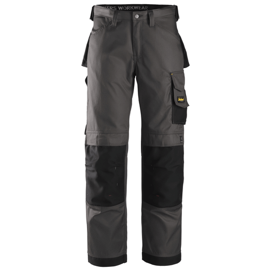 Snickers 3312 Craftsmen Trousers, DuraTwill Muted Black/Black 30" Waist, 30" Leg - Snickers Size 84