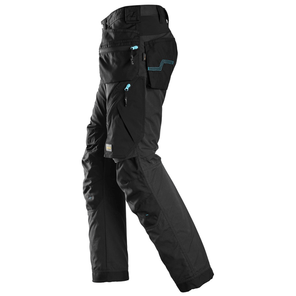 Snickers 6210 LiteWork, 37.5® Holster Pocket Work Trousers Black / 88 (30" Waist, 30" Leg)