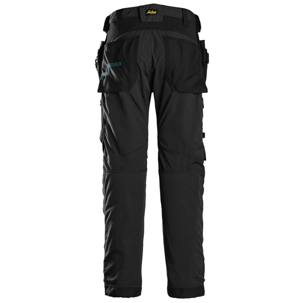 Snickers 6210 LiteWork, 37.5® Holster Pocket Work Trousers Black / 88 (30" Waist, 30" Leg)
