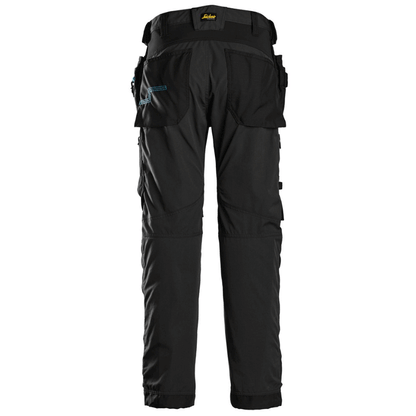 Snickers 6210 LiteWork, 37.5® Holster Pocket Work Trousers Black / 88 (30" Waist, 30" Leg)