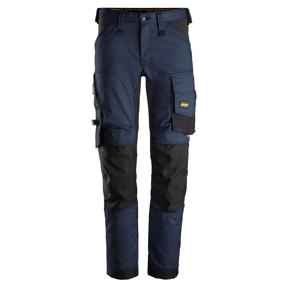Snickers 6341 AllroundWork Stretch Kneepad Trousers Navy Blue Waist 38" Leg 30"