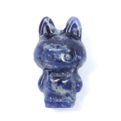 Labubu Sodalite Crystal Carving – Insightful Energy & Playful Wisdom