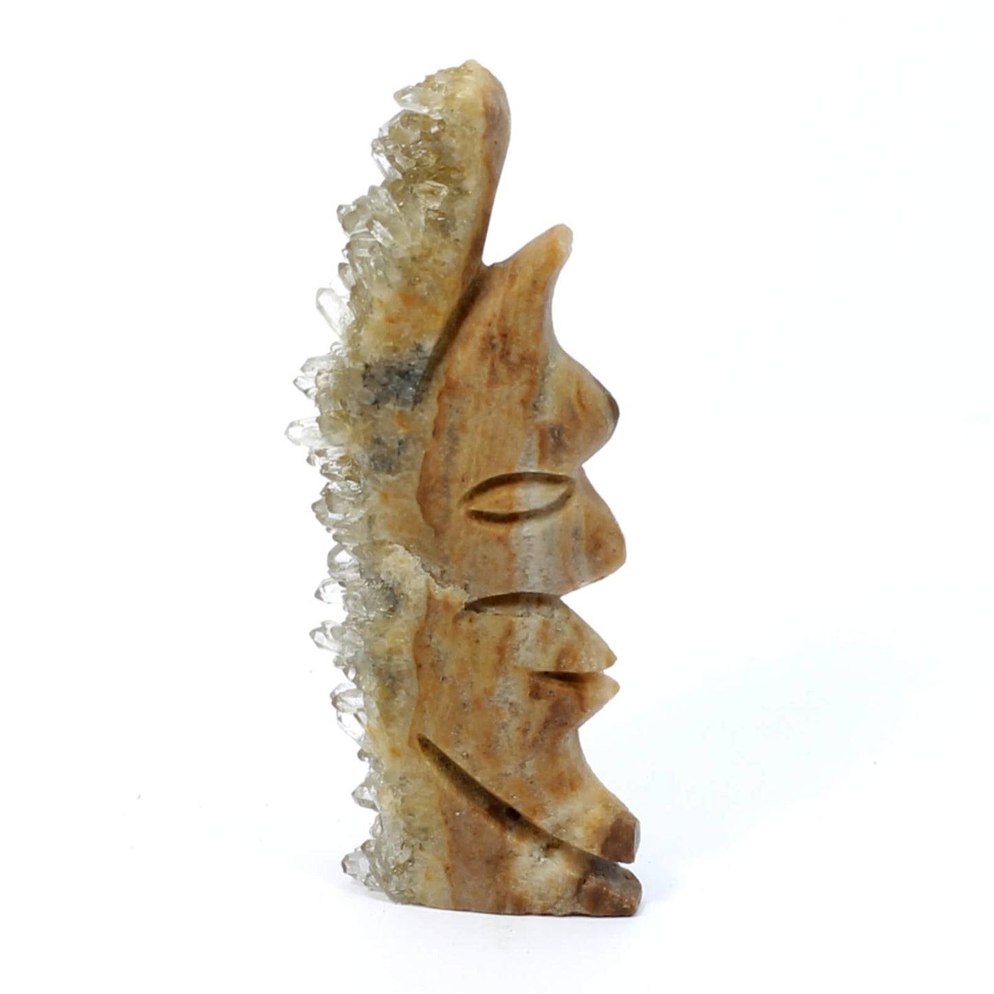 Clear Quartz Man In The Moon Cluster (80g)