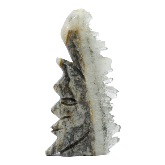 Clear Quartz Man In The Moon Cluster (143g)