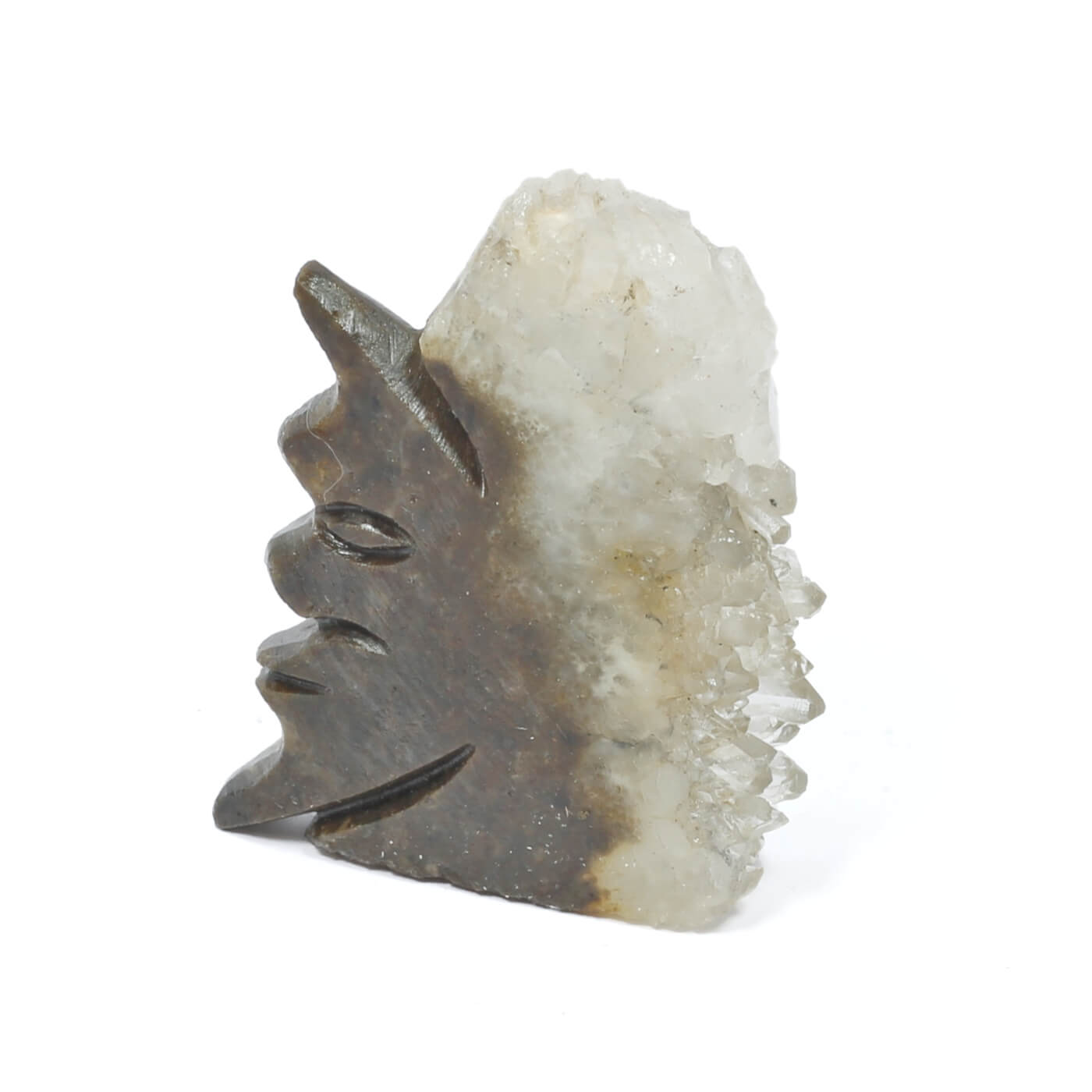 Clear Quartz Man In The Moon Cluster (90g)