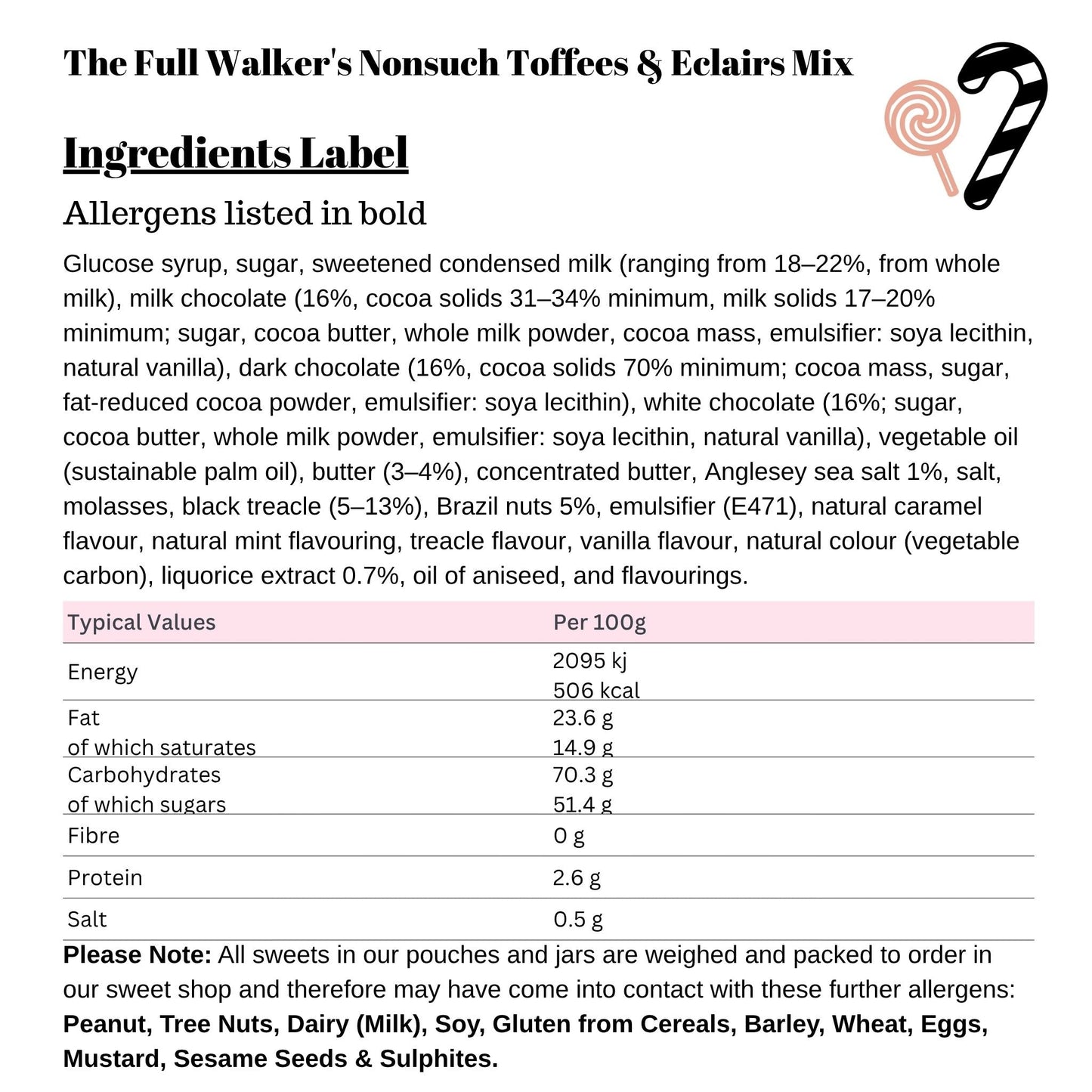 The Full Walker's Nonsuch Toffees & Eclairs Mix