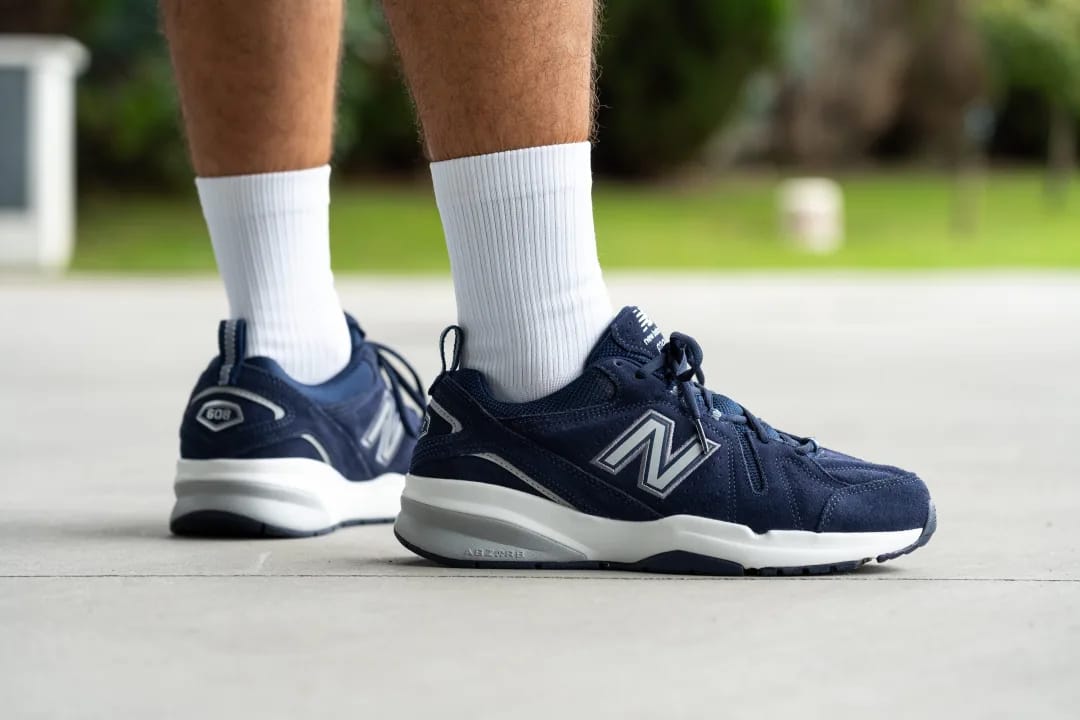 Men's Wide Fit New Balance MX608BB5 (New 624) Walking/Running Trainers - ABZORB