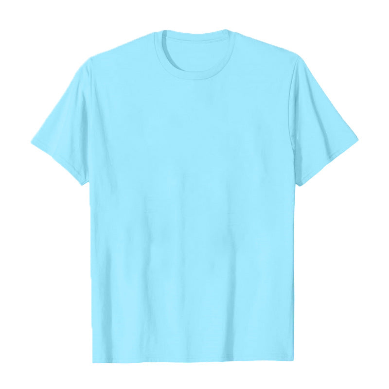 Mens Fashion Sports T-Shirt Casual Stretch Crew Neck