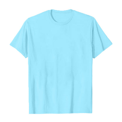 Mens Fashion Sports T-Shirt Casual Stretch Crew Neck