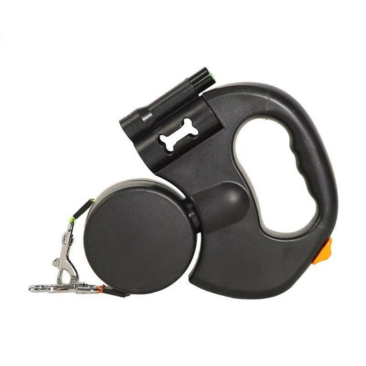 Heavy‑Duty Dual Retractable Dog Leash – Safe, Tangle‑Free Walking for Two Dogs