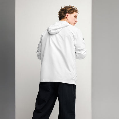 iSAW Mens White Windbreaker