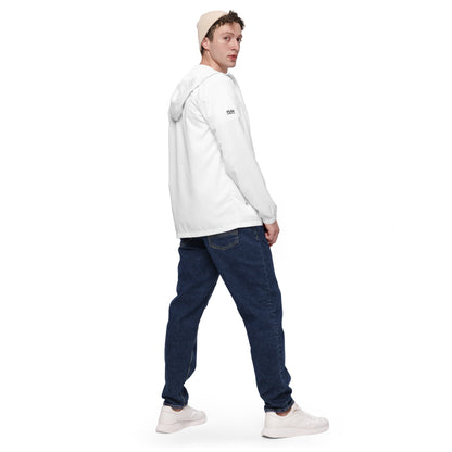 iSAW Mens White Windbreaker