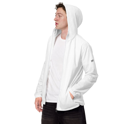 iSAW Mens White Windbreaker