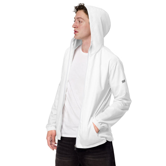 iSAW Mens White Windbreaker