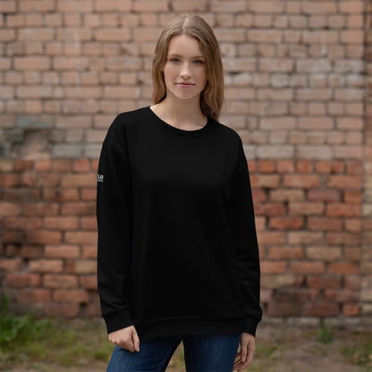 iSAW Unisex Black Sweatshirt