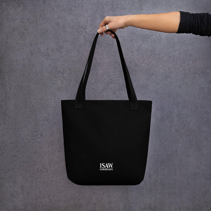 iSAW Black Tote Bag