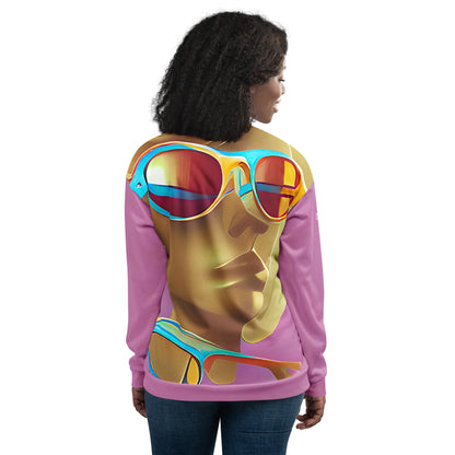 Retro Cool Pink - Womens Bomber Jacket
