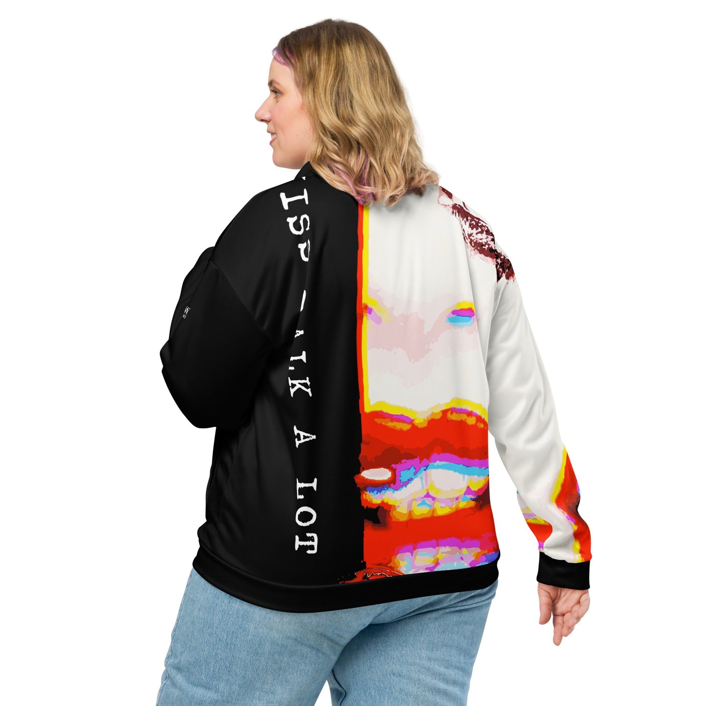 Miss Talk A Lot - Womens Bomber Jacket