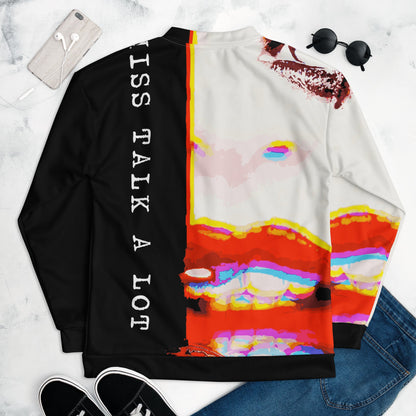 Miss Talk A Lot - Womens Bomber Jacket