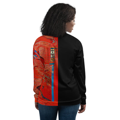 Half Black Half Hónghǎi - Unisex Bomber Jacket