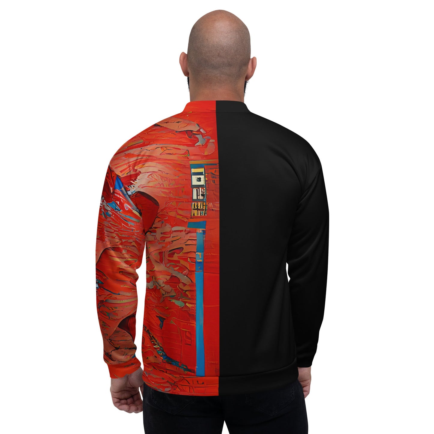 Half Black Half Hónghǎi - Unisex Bomber Jacket