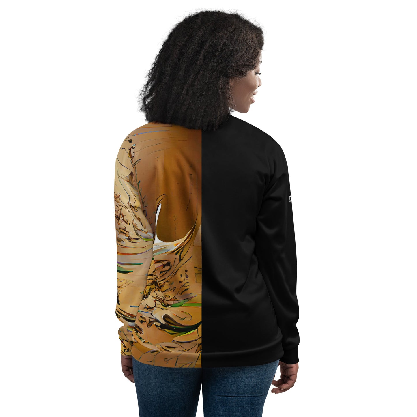 Half Black Half Gāolàng - Unisex Bomber Jacket