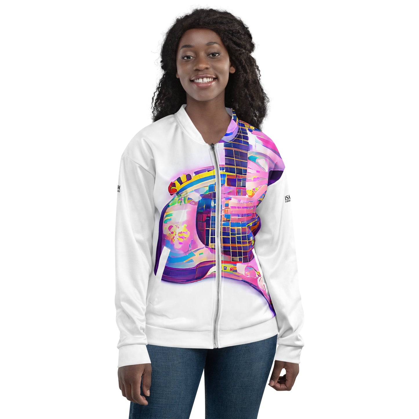 Hippie Guitar - Womens Bomber Jacket