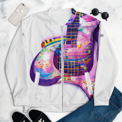Hippie Guitar - Womens Bomber Jacket