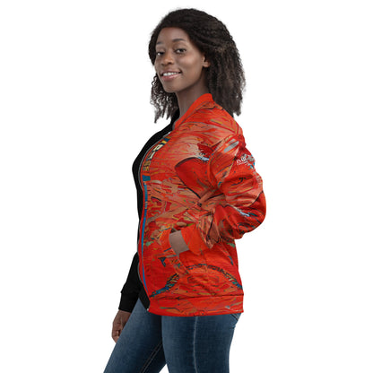 Half Black Half Hónghǎi - Unisex Bomber Jacket