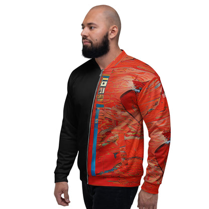 Half Black Half Hónghǎi - Unisex Bomber Jacket