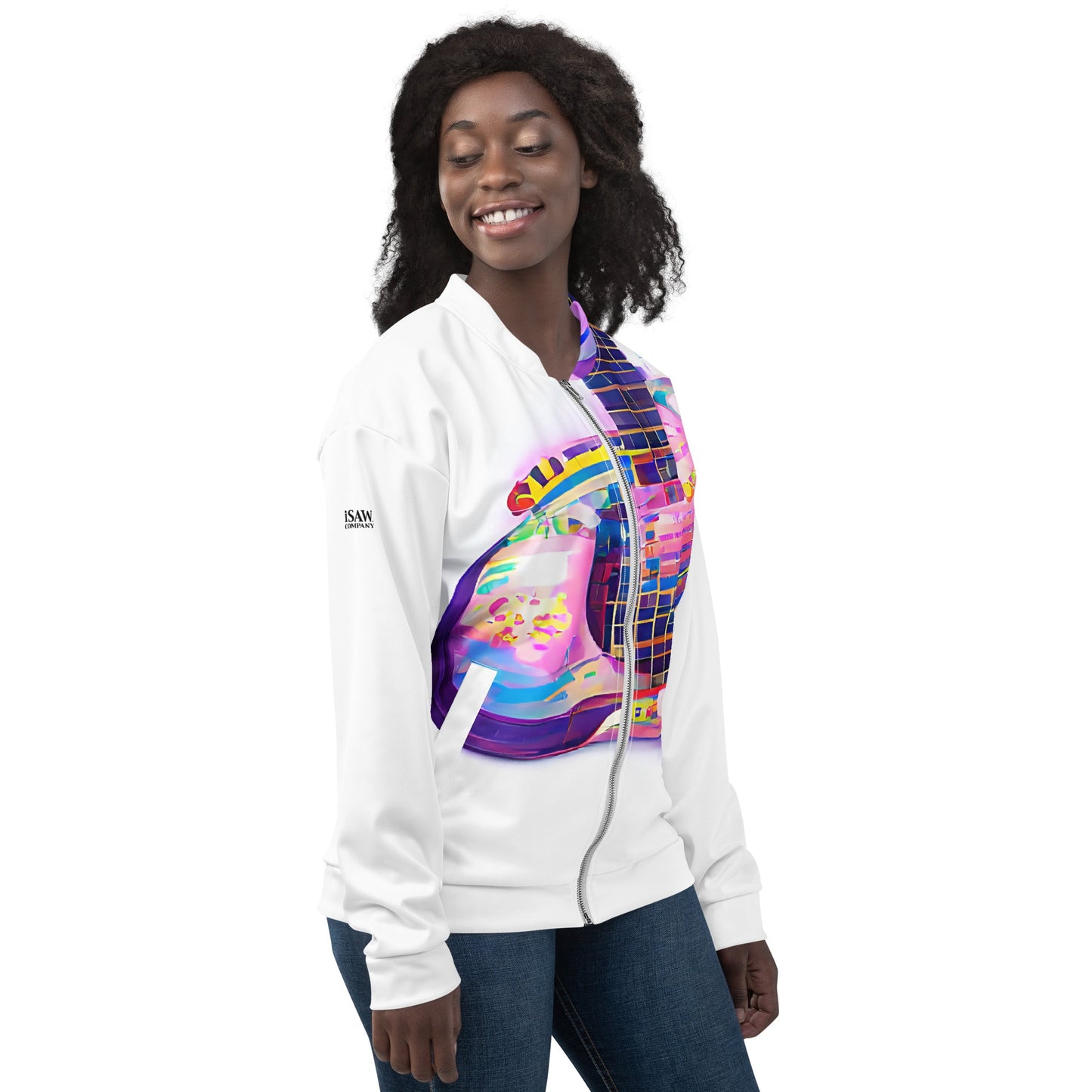 Hippie Guitar - Womens Bomber Jacket