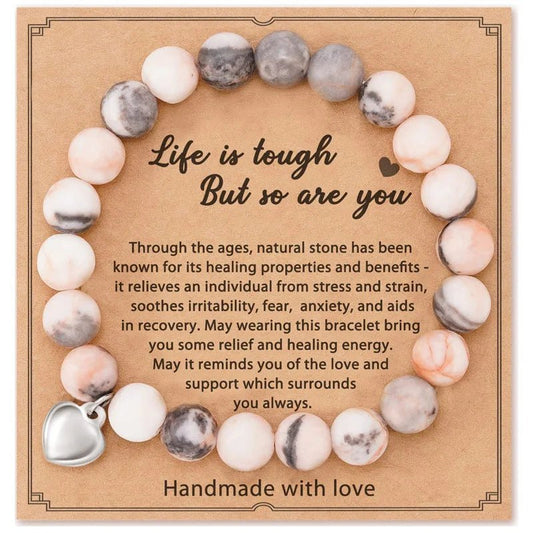 Beaded Gemstone Bracelet With Gift Card SELECTION