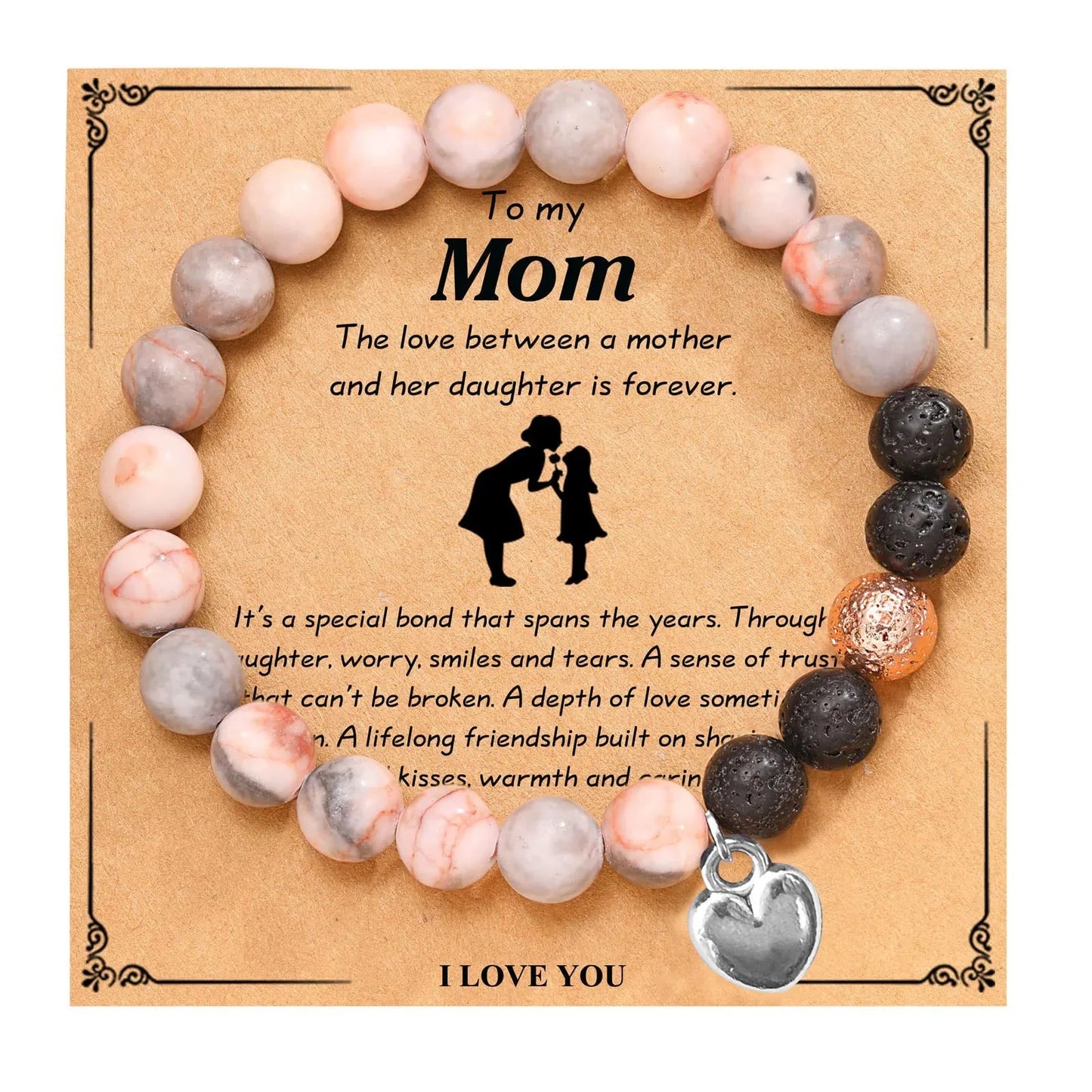 Beaded Gemstone Bracelet With Gift Card SELECTION