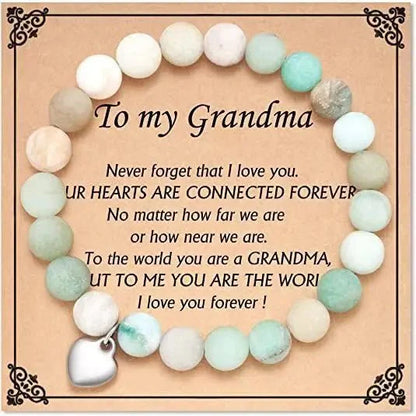Beaded Gemstone Bracelet With Gift Card SELECTION