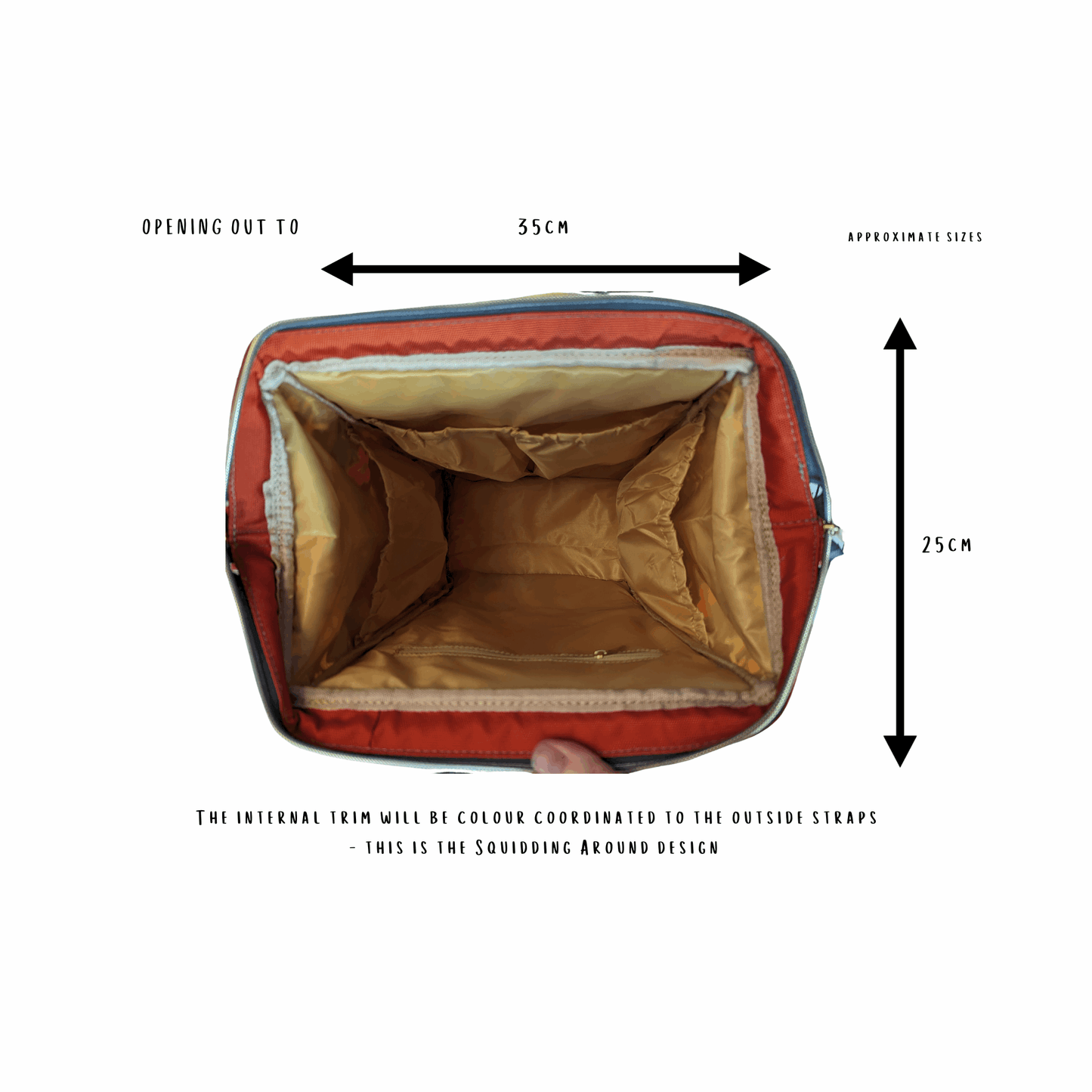 Autumn Mushrooms Baby Nappy Bag - S(Mush)y