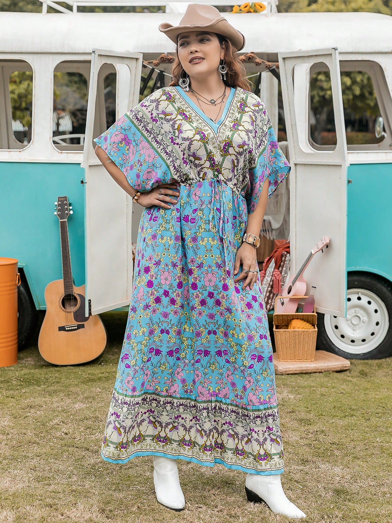 Bohemian Leisure Vacation Women's Full-length Dress