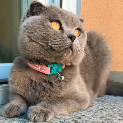 KITTYRAMA BERMUDA CAT COLLAR - Quick Release, Breakaway, Hypoallergenic