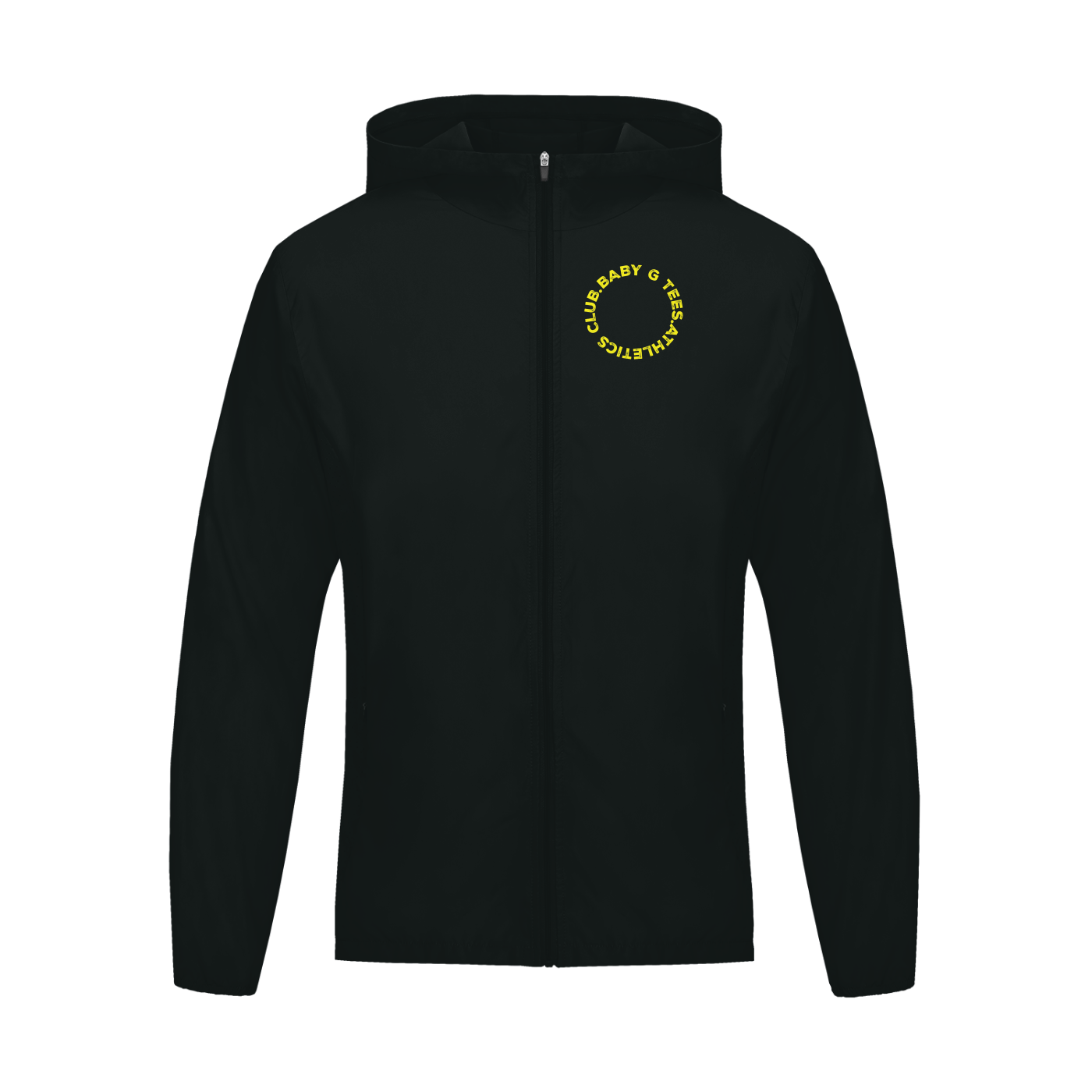 Soft Hooded Sports Jacket - Bang.Head.Start - blk/yel