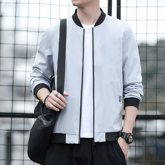 New Mens Casual Long Sleeve Jacket For Spring And Autumn