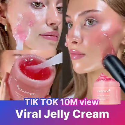 Korean Skincare Niacinamide Hydrolyzed Collagen Boosts Skin's Hydration Glow Medicube Collagen Jelly Cream