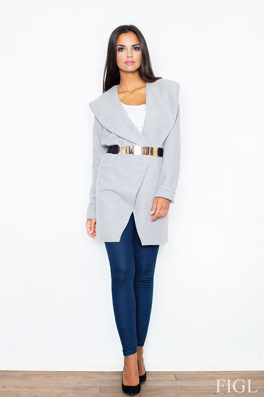 Belted Women’s Coat - Stylish Mid Length Coat