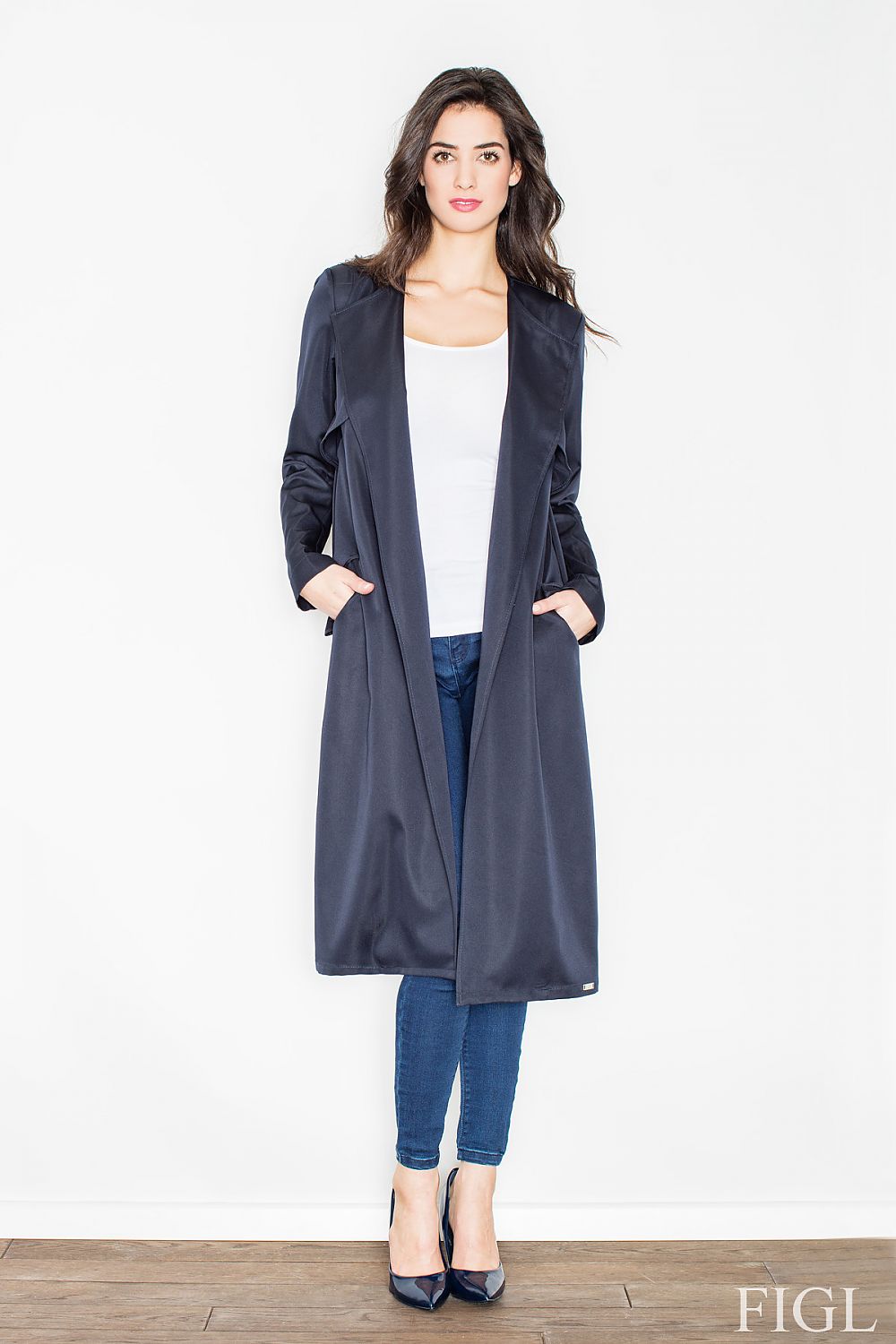 Black Women’s Coat - Open Front Women’s Coat