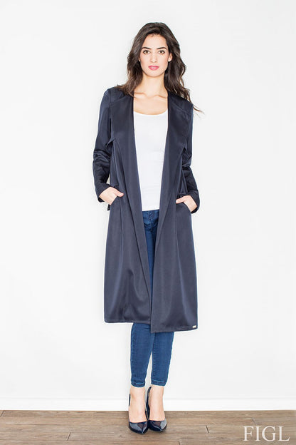 Black Women’s Coat - Open Front Women’s Coat